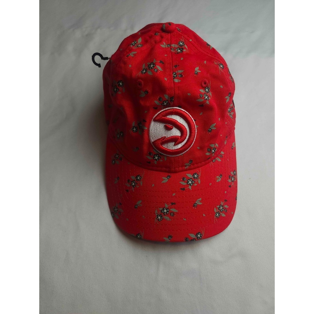 New Era 9TWENTY Atlanta Hawks Baseball Cap Hat Womens OSFM Red Floral NBA NWT